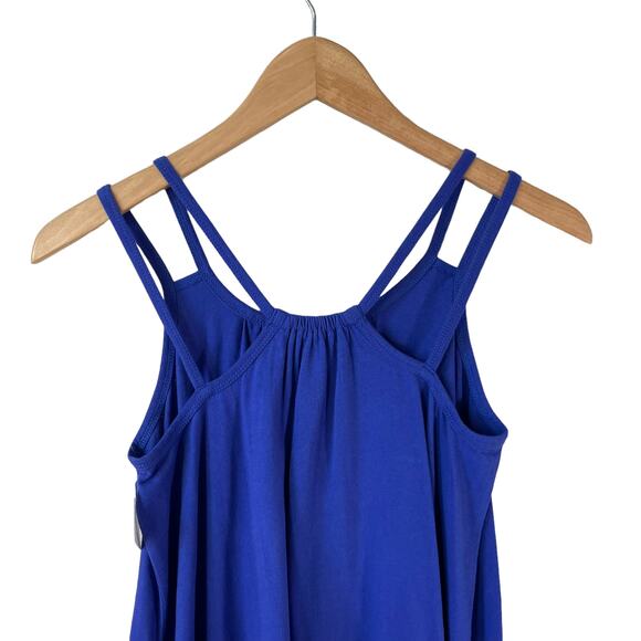 Melrose and Market New Girls Asymmetrical Hem Casual Dress Blue Size Large 10/12 - Picture 5 of 7